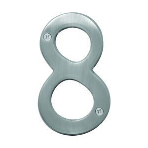 Hy-Ko Products 4 in. Satin Nickel House Number 8image