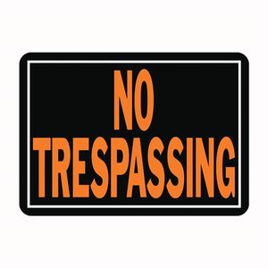 Hy-Ko Products 10 in. x 14 in. Aluminum No Trespassing Signimage