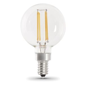 Feit Electric 40W Equivalent G16-1/2 Dimmable Filament LED Globe Bulbimage