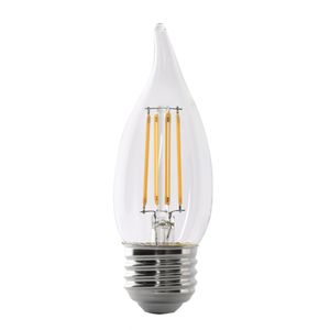 Feit Electric 40 W. Equivalent BA10 Clear Dimmable Filament LED Candle Bulbimage