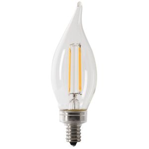 Feit Electric 60W Equivalent Dimmable Flame Tip Candelabra LED Bulbimage