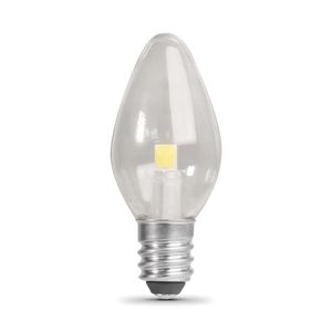 Feit Electric C7 E12 Candelabra Base Cool White LED Night Light Bulbimage