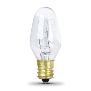 Feit Electric 10 W Clear C7-1/2 Candelabra Base Incandescent Bulbimage