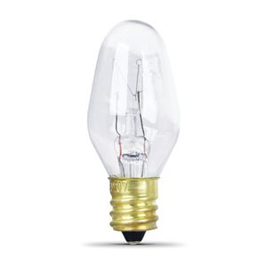 Feit Electric 7 W C7 Clear Incandescent Night Light Bulbimage