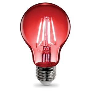 Feit Electric 4.5 W A19 E26 Clear Red Filament LED Bulbimage
