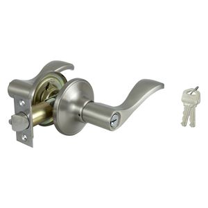 ProSource Lye Satin Nickel Entry Leversetimage