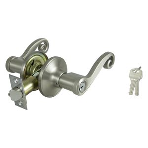 ProSource Satin Nickel Reversible Entry Leversetimage
