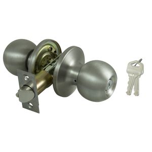 ProSource Stainless Steel Tubular Entry Door Knobimage