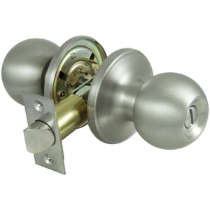 ProSource T3 6-Way Latch Stainless Steel Privacy Knobimage
