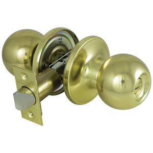 ProSource Polished Brass 6-Way Latch Privacy Door Knobimage