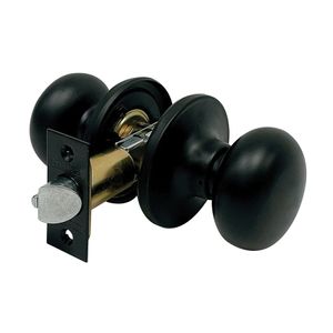 ProSource Matte Black Tubular Passage Knobimage