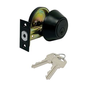 ProSource Matte Black Single Cylinder Deadboltimage