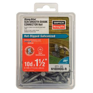 Simpson Strong-Tie 1-1/2 in. 10D Smooth HDG Connector Nailimage