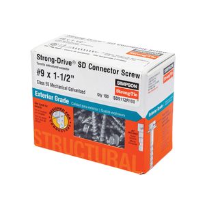Simpson Strong-Tie #9 x 1-1/2 in. Strong-Drive SD Connector Screwimage
