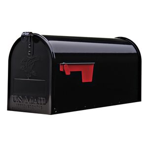 Solar Group Elite Galvanized Steel Black Medium Mailboximage