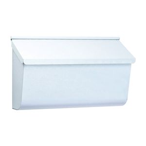 Solar Group Woodlands White Steel Wall Mount Mailboximage