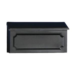 Solar Group Windsor Horizontal Black Plastic Mailboximage