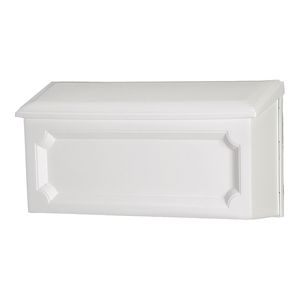 Solar Group Windsor Horizontal Plastic Mailbox, Whiteimage