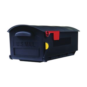 Solar Group Patriot Large Plastic Rural Mailbox, Blackimage