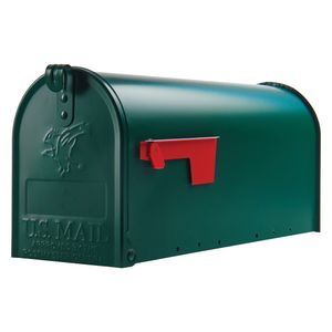 Solar Group Elite Medium Green Galvanized Steel Mailboximage