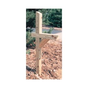 UFP 4 in. x 4 in. x 72 in. Treated Wood Mailbox Postimage