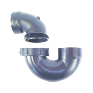 US Hardware 1-1/2 in. x 1-1/2 in. ABS P-Trap with Unionimage