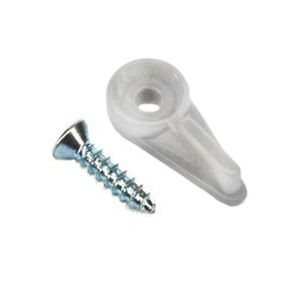 US Hardware 3/8 in. White Nylon Storm Window and Screen Clip with Screws, 8-Packimage