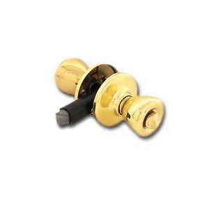 Kwikset Polished Brass Mobile Home Privacy Locksetimage