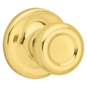 Kwikset Polished Brass Mobile Home Passage Door Knobimage
