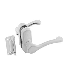 National Hardware 1-3/4 in. White Screen and Storm Door Lever Latchimage