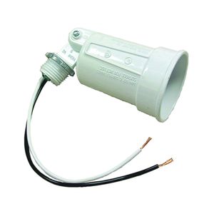 Hubbell White Weatherproof Adjustable Lampholderimage
