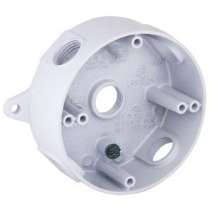 Hubbell 4 in. Round Aluminum White Splice Boximage