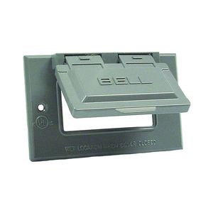 Hubbell 1-Gang Gray GFCI Outlet Coverimage