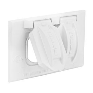 Hubbell 1-Gang White Duplex Receptacle Coverimage