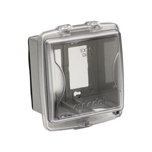 Red Dot Clear 2-Gang Weatherproof Coverimage