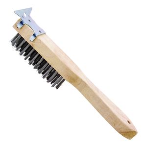 ProSource 4 x 11 Steel Wire Brush with Scraperimage