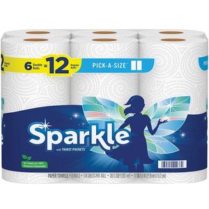 Sparkle 6 Giant Roll White Paper Towelsimage