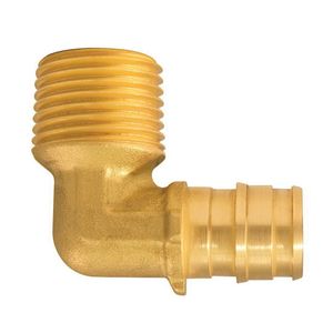 Apollo 1/2 in. 90-Degree Brass PEX-A x MNPT Pipe Elbowimage