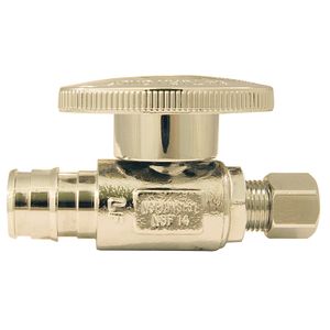 Apollo 1/2 in. Expansion PEX x 1/4 in. Compression Straight Stop Valveimage