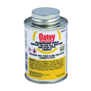 Oatey 4 oz. FlowGuard Gold 1-Step All Weather Fast Set Chlorinated Polyvinyl Chloride Cementimage