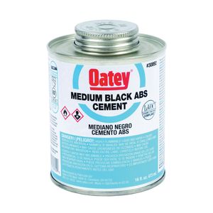 Oatey 4 oz. Medium-Bodied Fast Set Black ABS Cementimage
