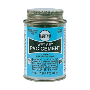 Harvey 4 oz. Medium-Bodied Wet Set Blue PVC Cementimage