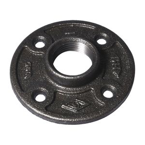 ProSource 1-1/4 in. Black Malleable Steel Floor Flangeimage