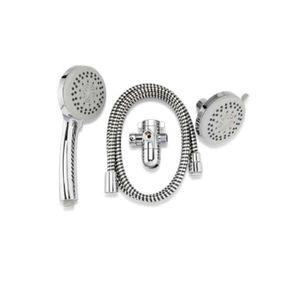 Plumb Pak 3-7/8 in. 5-Function 3-Way Shower Head Kit, Polished Chromeimage
