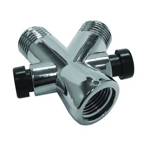 Plumb Pak 1/2 in. Chrome-Plated Plastic Shower Arm Diverterimage