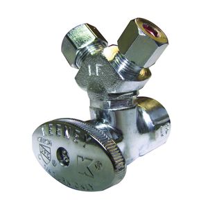 Plumb Pak 1/2 in. x 3/8 in. x 1/4 in. 3-Way Stop Valveimage