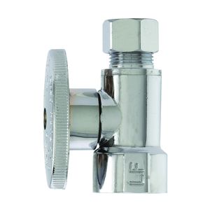 Plumb Pak 1/2 in. FIP x 3/8 in. Compression Straight Shut-Off Valveimage