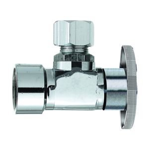 Plumb Pak 1/2 in. FIP x 1/2 in. Compression Quarter-Turn Angle Shut-Off Valveimage