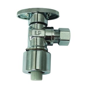 Plumb Pak 5/8 in. x 3/8 in. OD Push-Fit x Compression Angle Stop Valveimage