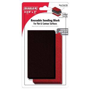 Diablo 2-3/4 in. x 5 in. Assorted Grit Reusable Hand Sanding Blockimage